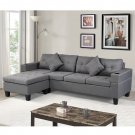 Sectional Sofa Set For Living Room With L Shape Chaise Lounge ,cup Holder