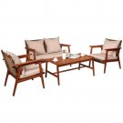 Rattan Outdoor Garden Patio/Conservatory 8 Seater Sofa and Armchair set with Cushions