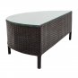 5 Pcs All-Weather Brown PE Rattan Wicker Sofa Set Outdoor Patio Sectional Furniture Set