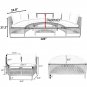 5 Pcs All-Weather Brown PE Rattan Wicker Sofa Set Outdoor Patio Sectional Furniture Set