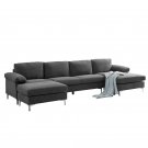 Sectional Sofa for Living Room Sectional Couch with Fabric and U-Shape Sectional Sofa Couch