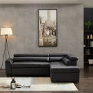 PU Leather Sofa Sectional Sofa Bed for Living Room Sleeper Sofa Set Modern L Shaped Comfortable