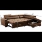 Sectional Sofa Bed Suede for Living Room Sleeper Sofa Set Modern L Shaped Comfortable Large Sofa