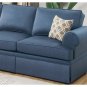 Convertible Sectional Sofa Set Modern Style Glossy Polyfiber Thicker Cushion Couch