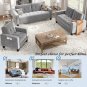 Convertible Sectional Sofa Set Modern Style Couch Furniture Upholstered Armchair, Loveseat