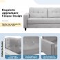 Convertible Sectional Sofa Set Modern Style Couch Furniture Upholstered Armchair, Loveseat