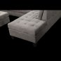 104.7“ Modern Sectional Sofa Couch with Ottoman Sofas Living Room Furniture Sets