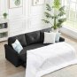 83" Pull Out Sleeper Sofa Reversible L-Shape 3 Seat Sectional Couch with Storage for Living Room