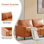 Sectional Sofa Set Modern Style PU Leather Couch Furniture Upholstered 3 Seater Sofa Couch