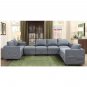 Modular Sectional Sofa L Shaped Convertible Couch with Reversible Chaise Storage Seat with Ottomans