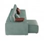 L-Shaped Contemporary Design Leather Corner Modular Sofa