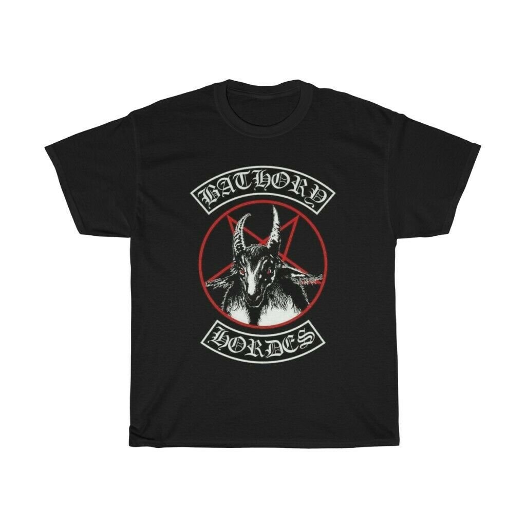 Bathory Hordes unisex Cotton T Shirt Mayhem Emperor Black metal