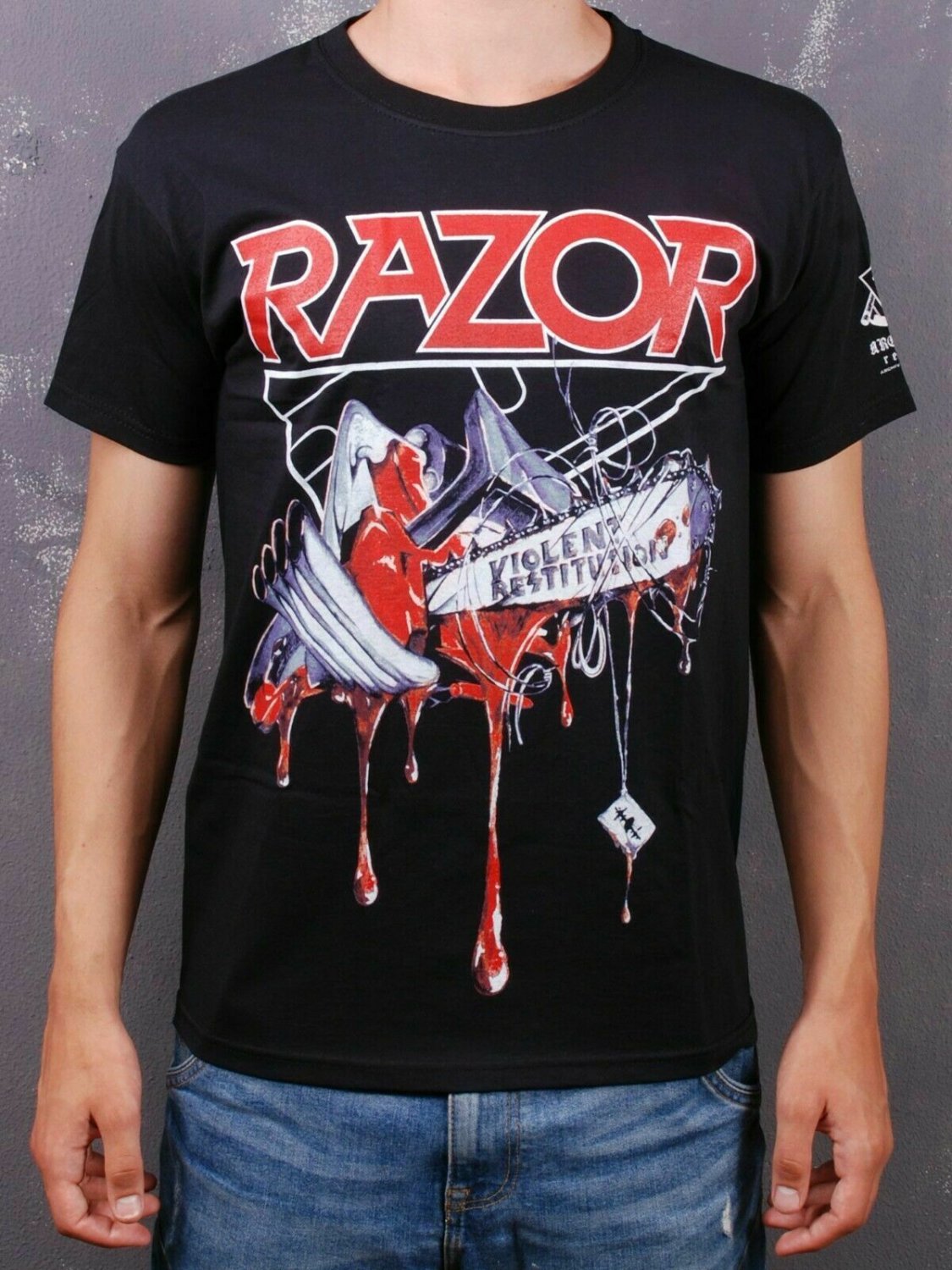 RAZOR - VIOLENT RESTITUTION T-SHIRT Slayer Sodom Anthrax