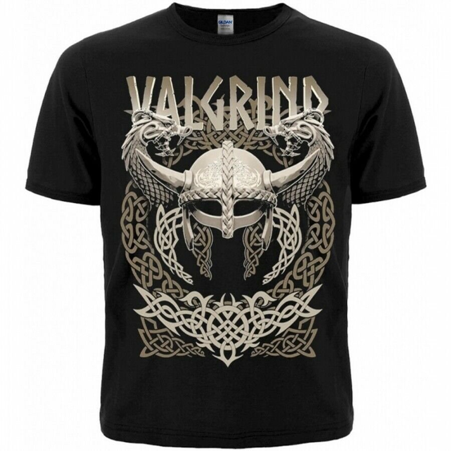 Viking (Valgrind) men's T shirt Black Amon Amarth , Odin, Thor