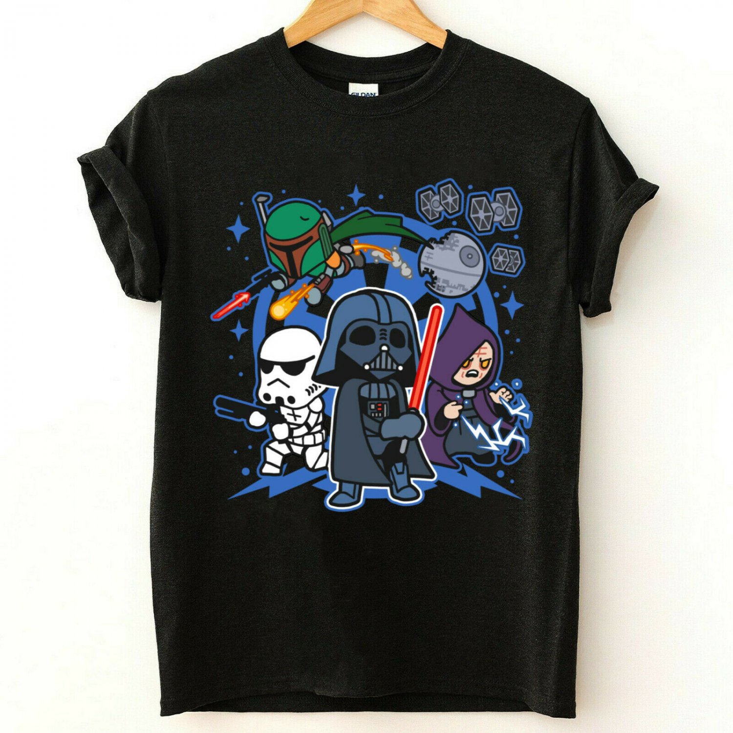 Darth Vader And Friends T-shirt, Star Wars Unisex Adult Tee Graphic Tshirt
