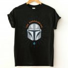 Mandalorian Cartoon Helmet T-shirt, Star Wars Unisex Adult Tee Graphic Tshirt