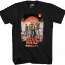 Star Wars Mandalorian Team Desert Disney Adult Tee Graphic T-Shirt Men's Tshirt