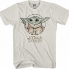 The Child Force Circle Mandalorian Grogu Yoda Adult Graphic Tee T-Shirt Tshirt
