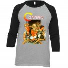 Contra Box Art Nes Retro Baseball Raglan T Shirt