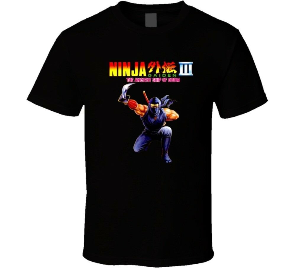 Ninja Gaiden 3 Nes Box Art Retro Video Game T Shirt