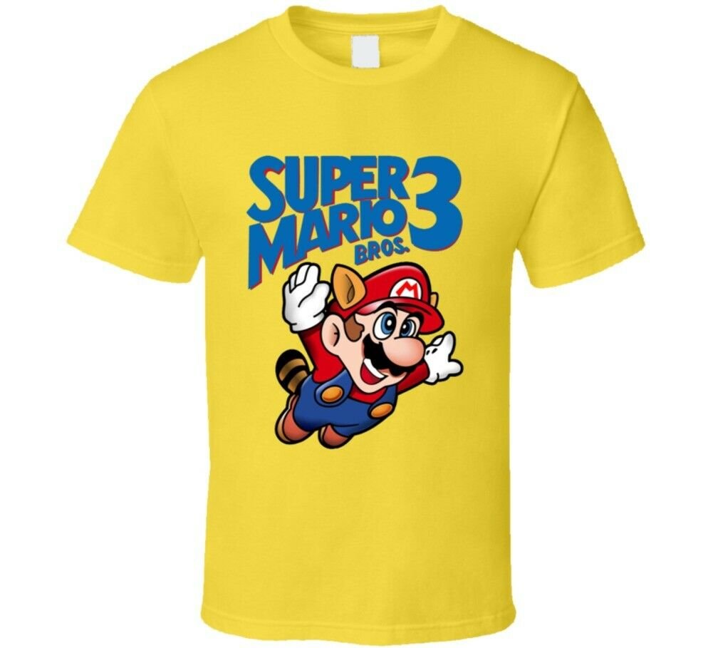 Super Mario Bros. 3 Retro Nes Box Art Video Game T Shirt