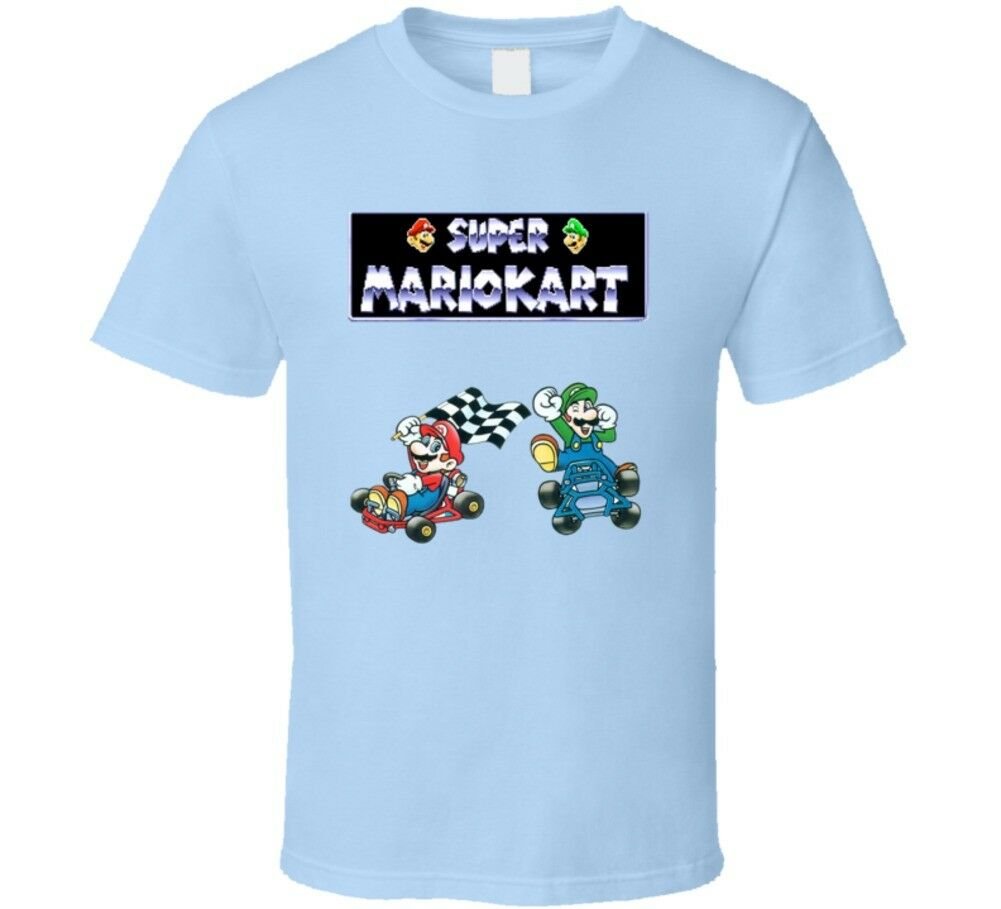 Super Mariokart Snes Retro Video Game T Shirt