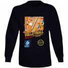 Volleyball Nes Box Art Retro Video Game Long Sleeve T Shirt