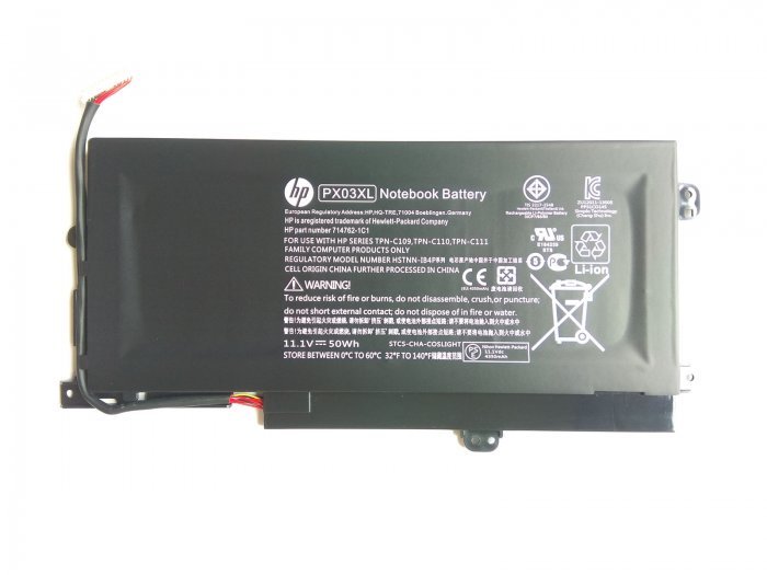 50Wh HP PX03XL Battery TPN-C110 TPN-C111 For HP Envy 14-K040TX 14-K041TX