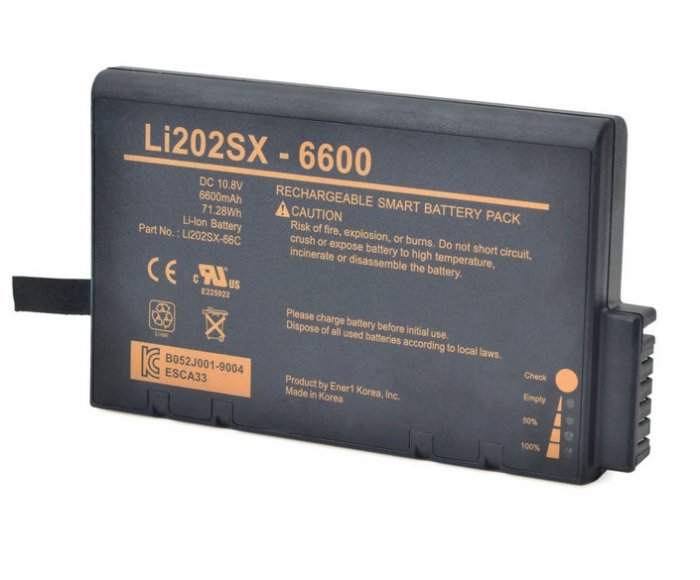 LI202SX-6600 Battery Replacement For TSI 9310-01 9510-01 9350-01 9550-01