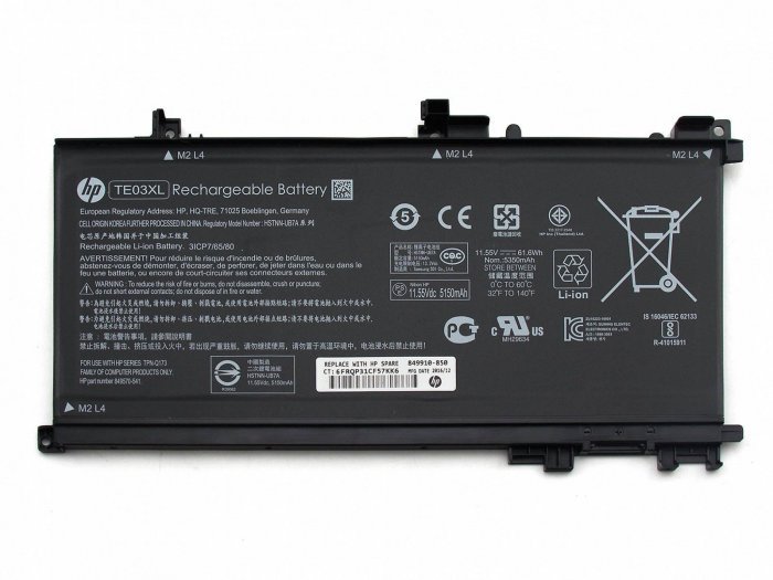 HP TE03XL Battery 849910-850 For Pavilion 15-BC301UR 15-BC302LA Battery