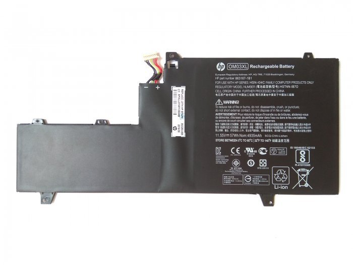 HP OM03XL battery OM03057XL-PL For HP EliteBook X360 1030 G2