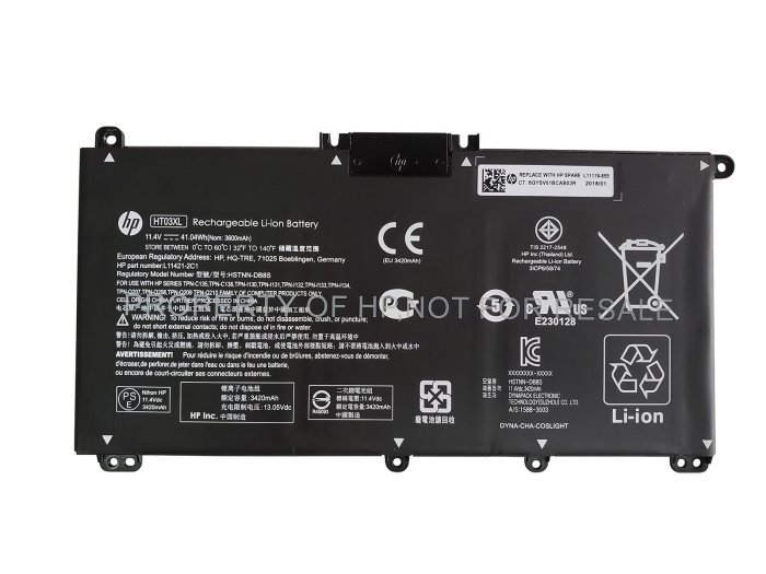 HP HT03XL Battery L11421-1C1 L11421-2C1 For Notebook 14-MA0302NG 15-CS0040TX