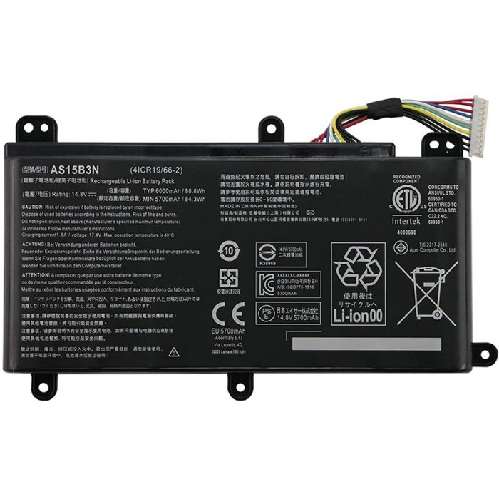 Acer AS15B3N Battery For Predator 17 G9-792-78CG G9-793 G9-793-767T G9-793-77LN