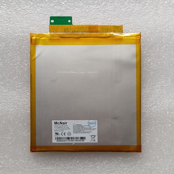 3.7V 4900mAh MLP36100107 battery for VERIZON Ellipsis 8 QTAQZ3 QZ3PE3X