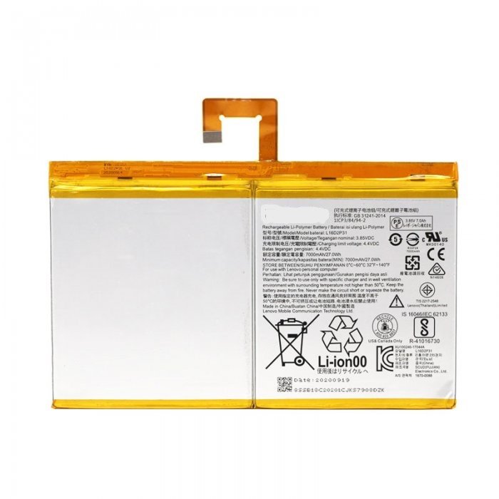 L16D2P31 1ICP3/84/94-2 battery for Lenovo TB-X304F tab4 10 plus Tb-X704L