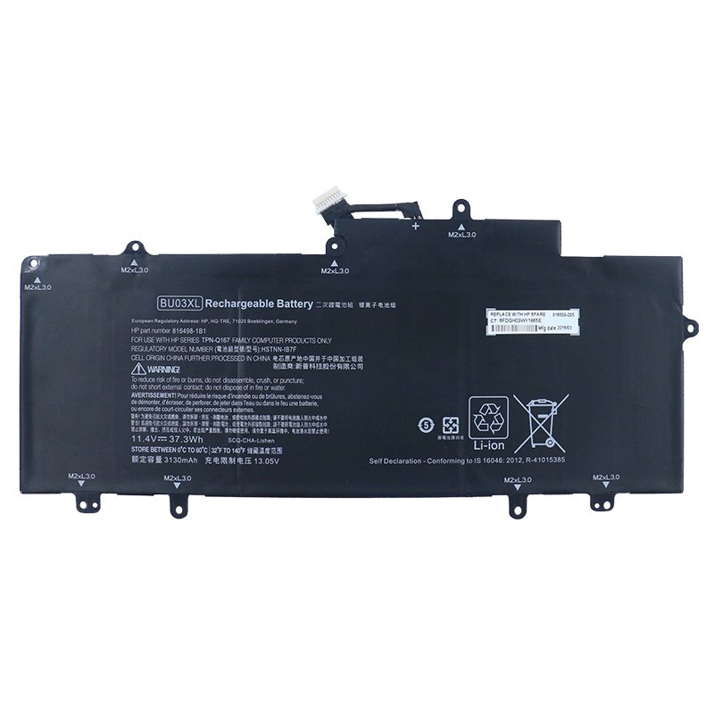 HP BU03XL Battery Replacement 816609-005 TPN-Q167 For Chromebook 14-AK