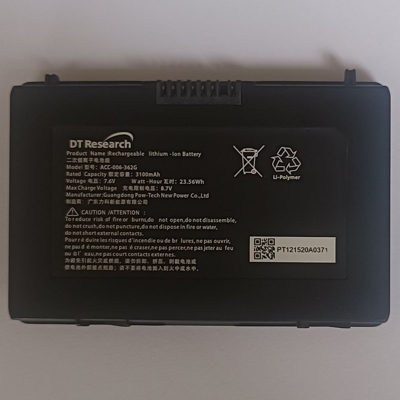 ACC-006-362G Battery Replacement For DT Research 362Q Handheld Rugged Tablet