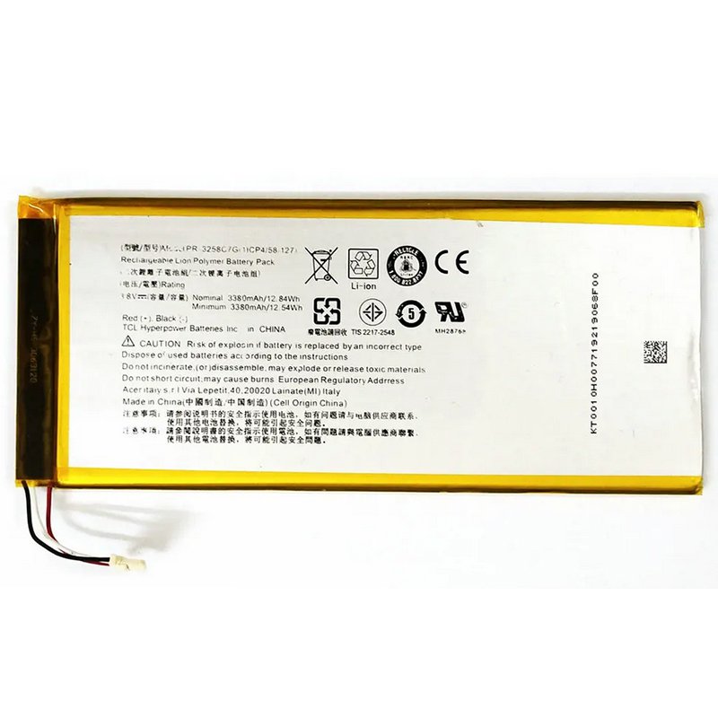 PR-3258C7G Battery Replacement For Acer A1-734 Tablet 1ICP4/58/127