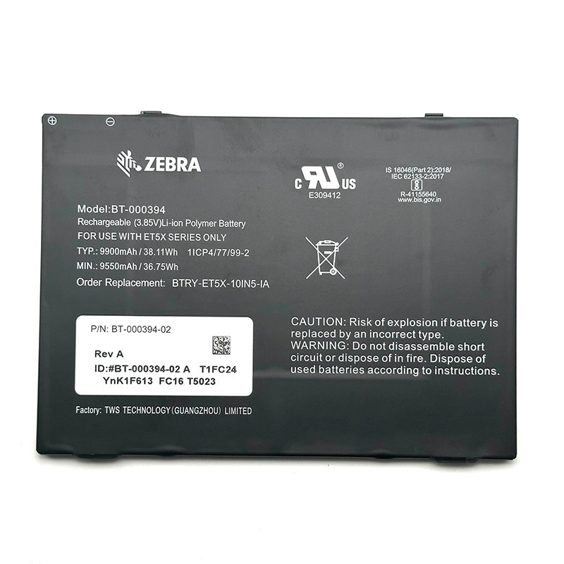 BT-000394 Battery For Zebra ET5X BTRY-ET5X-10IN5-IA BT-000394-02 Replacement