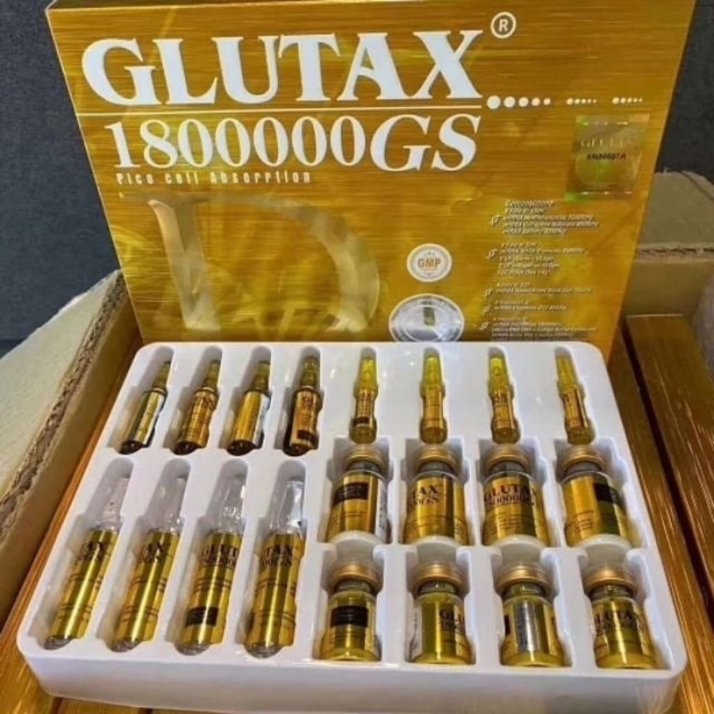 Glutax 1800000GS 3rd Generation Pico Cell Absorption Skin Whitening Anti Aging Original