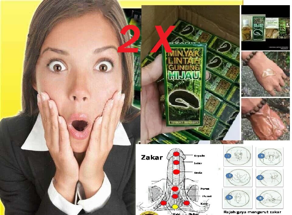 2 x Green Leech Oil Size Strong Penis Herbal Enlarger Male Cream Dick Grow Size Longer