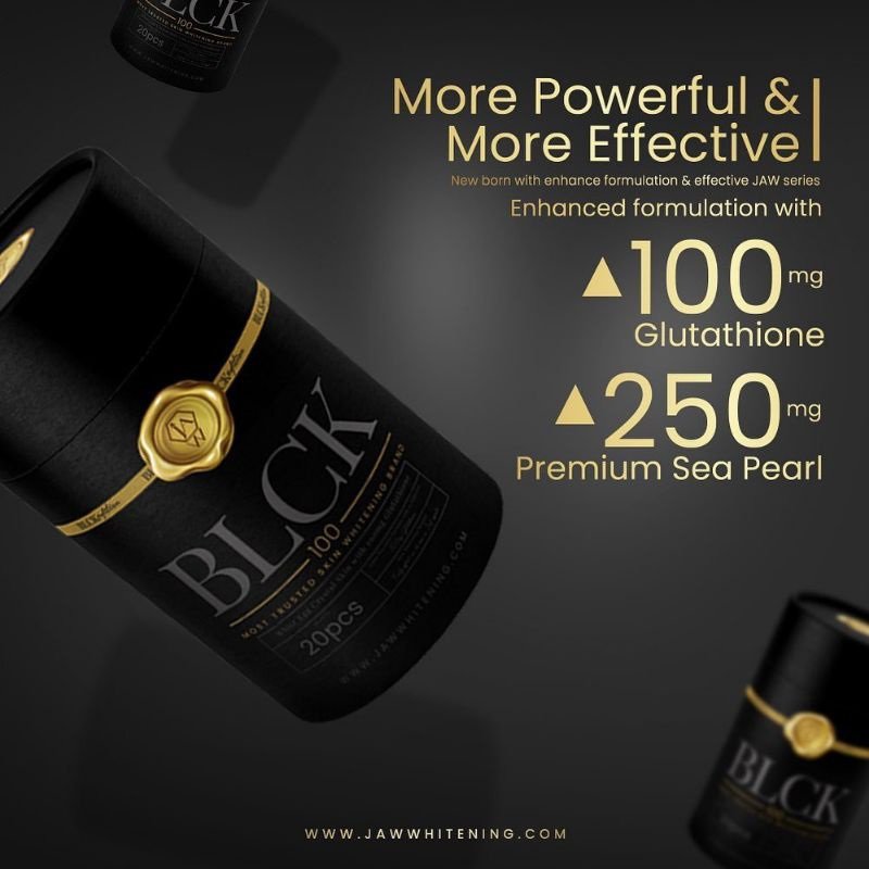 ORIGINAL NEW JAW BLACK WECS Whitening White Egg Crystal Skin 4X Effective