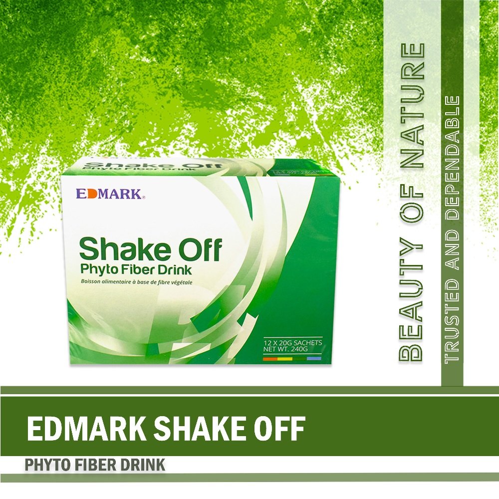 Shake Off Edmark Phyto Fiber Pandan (12 Sachets) Colon Cleanser Detox Constipation