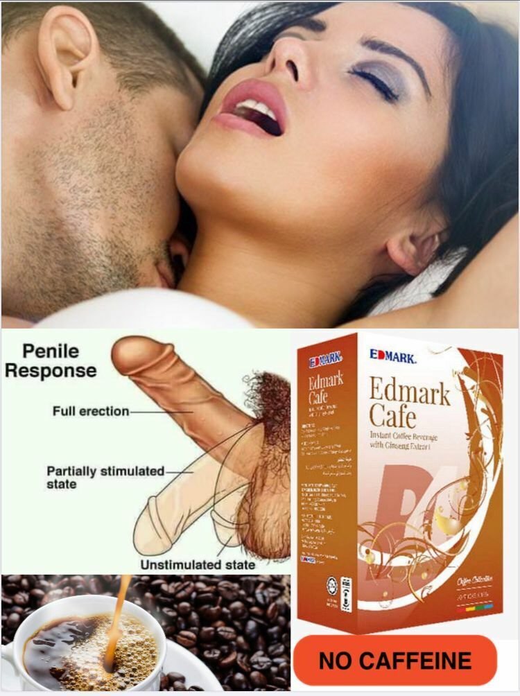 Edmark Cafe Ginseng Coffee Boost Stamina Prolong Men Forever Young 20 sachets per box