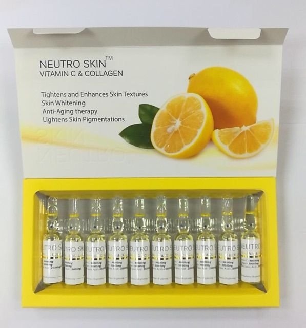 2 Boxes Neutro Skin Vitamin C with Collagen Skin Whitening Anti Aging Radiance Skin Original