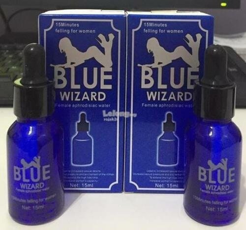 2pcs ORI BLUE WIZARD FEMALE DROPS APHRODISIAC WATER INCREASE WOMEN PLEASURE