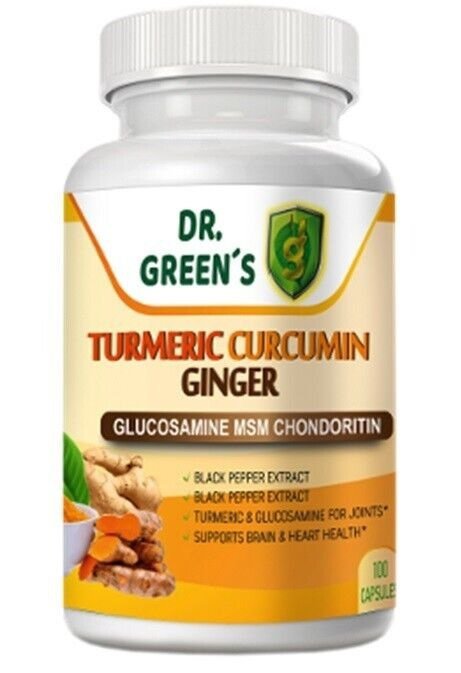 Turmeric Curcumin with Ginger and Bio pepper 2600mg Max Strength Capsules