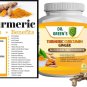 Turmeric Curcumin with Ginger and Bio pepper 2600mg Max Strength Capsules