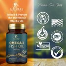 Omega 3 Fish Oil Capsules 3x Strength 2400mg EPA & DHA, Highest Potency - 120 soft gel Omega 3 Fish Oil Capsules 3x Strength 2400mg EPA & DHA, Highest Potency - 120 soft gel