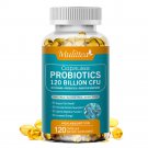 Probiotics Digestive Enzymes 120 Billion CFU Potency Immune Support 120 Capsules